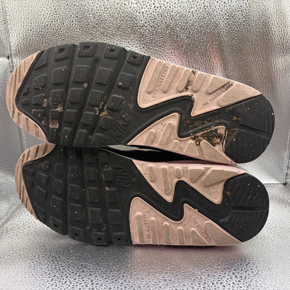 Size 7Y Nike Air Max 90 White Pink Kids Athletic Sneaker Shoes HF6358-104 - Picture 11 of 11